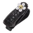 thumbnail image 1 of Clip de gafas de sol para automóvil Unique Bargains, clip de almacenamiento protector para gafas de sol universal, ABS, negro diamante 7x2.5cm 1 pieza, 1 of 1