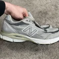 thumbnail image 2 of New Balance 990v3 Gray Athletic Sneakers Shoes Men's Size 11.5 D (No Laces), 2 of 5