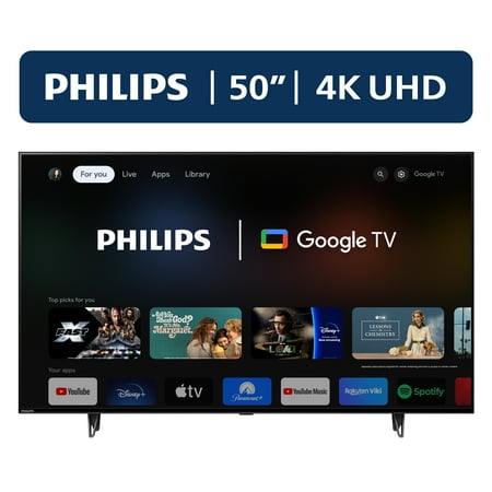 Philips 50" Class 4K Ultra HD (2160p) Google Smart LED TV (50PUL7552/F7) (New)