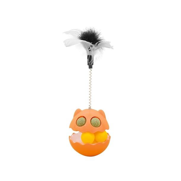Promotion!Vaso de juguete para gatos,bola de hierba gatera autohilarante para resolver el aburrimiento,juguete para gatos con plumas,suministros para mascotas