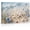 Frame-style, variant on Coastal Beach Scene Canvas Wall Art, Blue Flowers Starfish Seashells Print, Ocean Waves Wall Decor for Bathroom Bedroom Living Room Home, Serene