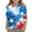 #A07-Sky Blue, variant on XADYUY American Flag Shirts for Toddler Girls Stars and Stripes Print Patriotic Tops 4th Of July Tee Shirts Crew Neck 3/4 Sleeve Shirts Funny Independent Day Tees,White 14-15Years