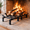 Standard 17", variant on 13" W/ Ember Retainer Heavy Duty Wrought Iron Fireplace Grate