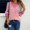 Pink women striped long sleeve sweater a1, variant on thefmos Women's Fall Winter Striped Long Sleeve V Neck Pullover Tops Dressy Casual Blouses Loose Cute Shirts Vacation Fashion Clothes, Army Green 2XL