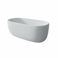 thumbnail image 5 of Topcobe 51" Freestanding Bathtub Resin Stone Soaking Bathtub Solid Surface Modern Tubs with Overflow and Pop-Up Drain in White, Bathroom Tub, Modern Bath Tubs, Freestanding Bathtubs, 5 of 11
