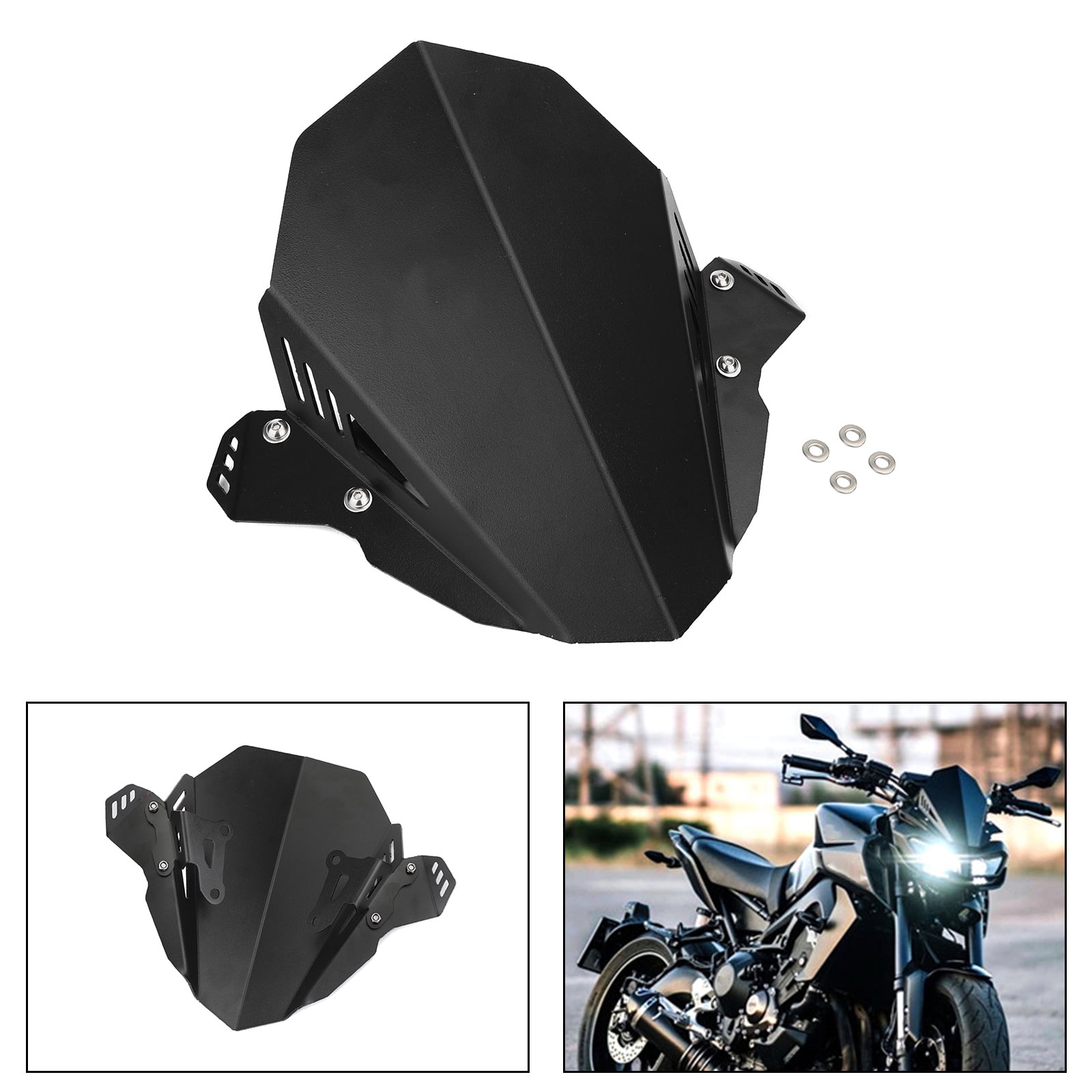 WINDSCREEN SPORT MATT BLACK WRS FOR MT-09 TRACER 9 / GT 2021-2023