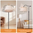 thumbnail image 4 of HonoDing Lámpara de Pie en Voladizo, Lámpara de Pie Tipo Candelabro con Brazo Oscilante Ajustable de 180°, Lámparas de Pie Modernas con Pantalla de Lino, Lámpara Clásica para Sala de Estar Oficina, 4 of 8