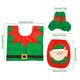 thumbnail image 4 of Juego de alfombras de cubierta de asiento de inodoro de Navidad Alfombra de pedestal antideslizante Decoración de baño de Navidad Elf sidaley HA001041-04, 4 of 6