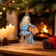thumbnail image 4 of Dolly Christmas Ornament Parton Home Decor Christmas Tree Ornaments Hanging Dolly Christmas Tree Hanging Parton Country Music Theme Figurine Holly Christmas Ornament,Style-D, 4 of 6