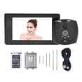 thumbnail image 1 of 4.5in 1080P HD Peephole Doorbell Camera Human Detection Sensor Night Vision Video Doorbell Camera Support 12 Languages, 1 of 14
