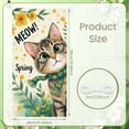 thumbnail image 2 of Theme Meow Spring Banner Spring Style Floral Backdrop Cute Design Pastel Colors Spring Background for Spring Decoration Home Decor Photo Prop, 2 of 9