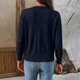 thumbnail image 4 of Garbnen Women's Cardigan Sweaters Lightweight Button Up Sweater Tops for Women Long Sleeve V Neck Open Front Knit Fashion Clothes M, 4 of 6