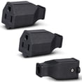 thumbnail image 1 of KAKOWELY Embouts de Rallonge 3 Pcs Embouts de Rallonge 3 Broches Remplacement de Prise Électrique Remplacement de Prise Rallonge de Rallonge Remplacement de Prise pour la Maison 2.2"X1.18"X1.18 Pouces, 1 of 5