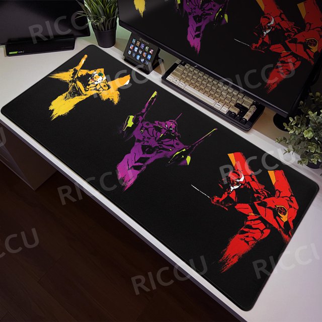 Alfombrillas grandes E-E-Evangelione, alfombrilla para ratón, escritorio de jugador, alfombra XXL, accesorios de oficina, alfombras para mesa de ordenador