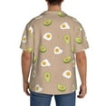 thumbnail image 3 of Kdxio Men'S Hawaiian Shirt For Men Short Sleeve Shirt Egg And Avocado Summer Casual Holiday Beach Button Down T-Shirts, 3 of 5