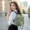 thumbnail image 6 of FORMRS Mini Backpack Purse for Women Travel Daypack Casual Shoulder Bag, Art Garden Scene, 6 of 7