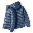 thumbnail image 5 of qelini Quilted Jacket for Men Long Sleeve Coats Letter Print Hooded Zip up Jackets Dressy Casual Warm Outerwear, 5 of 5