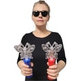 thumbnail image 2 of LED Light-Up Butterfly Magic Wands - 2 Pack (1 Red and 1 Blue) (10") Batteries Included. Spin Toy for Boys, Girls, Kids, Toddlers., 2 of 7