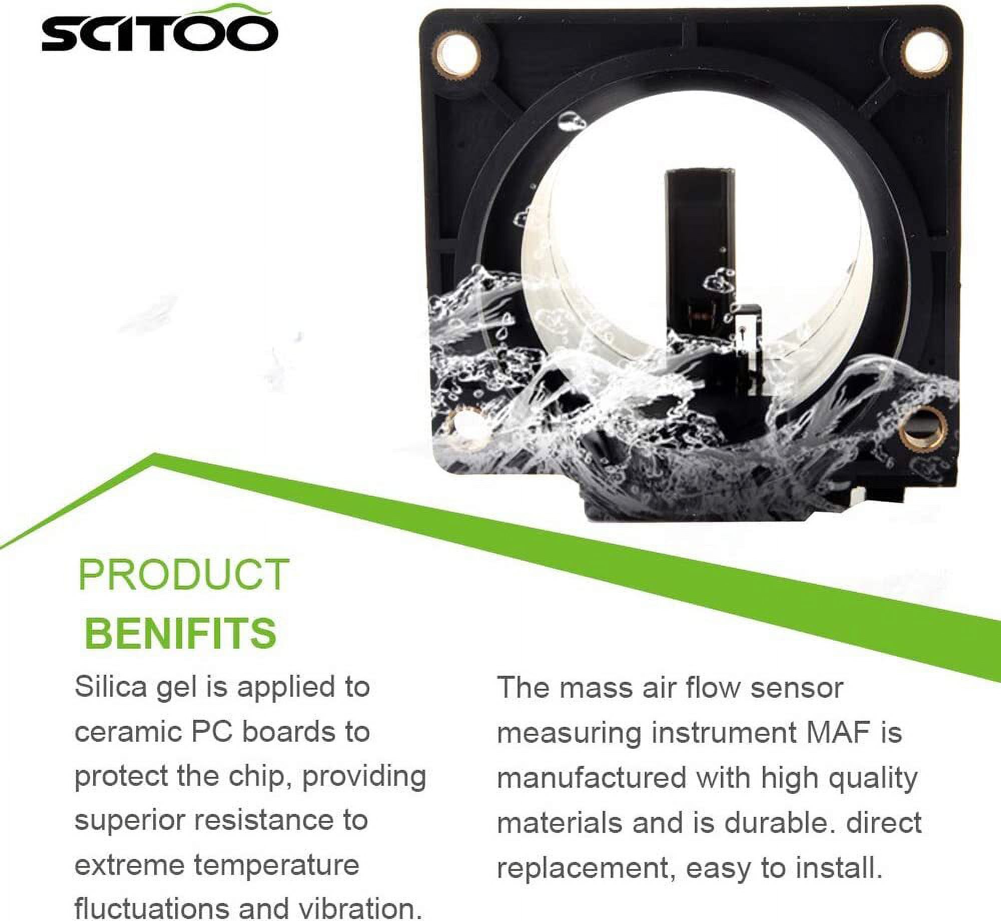 1F2213210R0A SCITOO MAF Mass Air Flow Sensor FITS FOR 1999-2003 for Mercury Mountaineer 4.0L,2004-2005 for Mercury Mountaineer 4.6L,1999-2001 for Mercury Mountaineer 5.0L