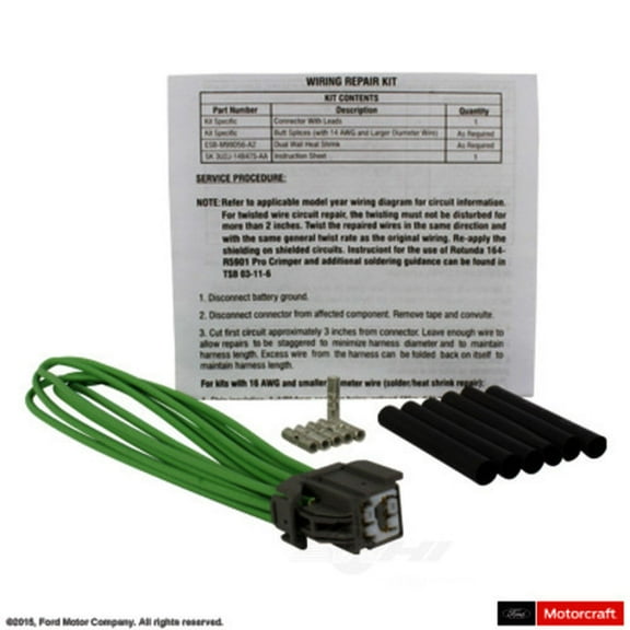 Motorcraft WPT-962 110 Volt Outlet Connector Fits select: 2004-2005,2011-2023 FORD F150