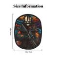 thumbnail image 3 of Pofeuu Vibrant Skull Soldier Print Silicone Pot Mat Mitten With Hanging Loop Heat Resistant Oven Mitts Non-Slip Bbq Baking Smoking Potholders, 3 of 7