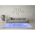 thumbnail image 3 of Ahgly Company Machine Washable Indoor Rectangle Abstract Blue Contemporary Area Rugs, 2' x 3', 3 of 4