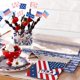 thumbnail image 5 of Decoraciones para el Día de los Caídos, Día de la Independencia, vajilla desechable, platos, vasos y servilletas para picnic, artículos para fiestas, decoración para fiestas patrióticas, picnic al air, 5 of 6