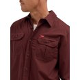 thumbnail image 5 of Wrangler® Men's and Big Men's Relaxed Fit Long Sleeve Woven Shirt, S-5XL, 5 of 6