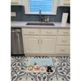 thumbnail image 3 of Merry Christmas Carolers French Bulldog Brindle Machine Washable Memory Foam Mat, 3 of 4