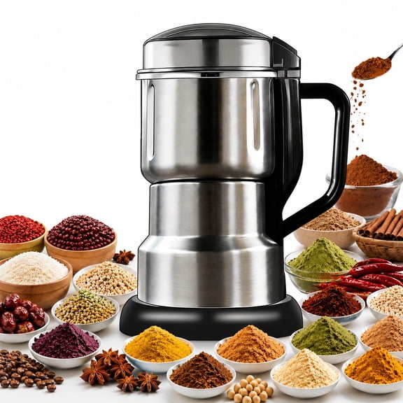 Multifunctional Electric Grinder: A High-Power, 304 Stainless Steel Grinder Suitable For Coffee And Grains. Capable Of Grinding Coffee Beans, Spices, And Rice, This Efficient Grinder Makes An I