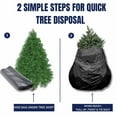 thumbnail image 7 of Plasticplace Christmas Tree Disposal and Storage Bag │ Fits Trees 9’ Tall │ 38" x 34" x 114", 1.5 MIL (Black), 7 of 7