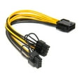 thumbnail image 1 of axGear PCI-E 8-Pin To 2x 8 Pin / 6 Pin Dual Power Splitter Cable Extension Wire, 1 of 8