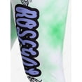 thumbnail image 3 of Plus Size Butterfly Tie Dye Rosegal Slogan Print Capri Leggings, 3 of 5