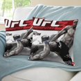 thumbnail image 3 of UFC Fundas de almohada de terciopelo con tema, regalos de funda de almohada, decoración para el hogar, cojín de lanzar, regalo de cumpleaños para fans y parejas. 45cm x 45cm., 3 of 6