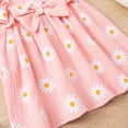 thumbnail image 6 of Eltusu Summer Dresses for Girls, Short Sleeve Cotton Crew Neck Ruffle Sleeve Kids Clothes Pink Size 4-5T, 6 of 8