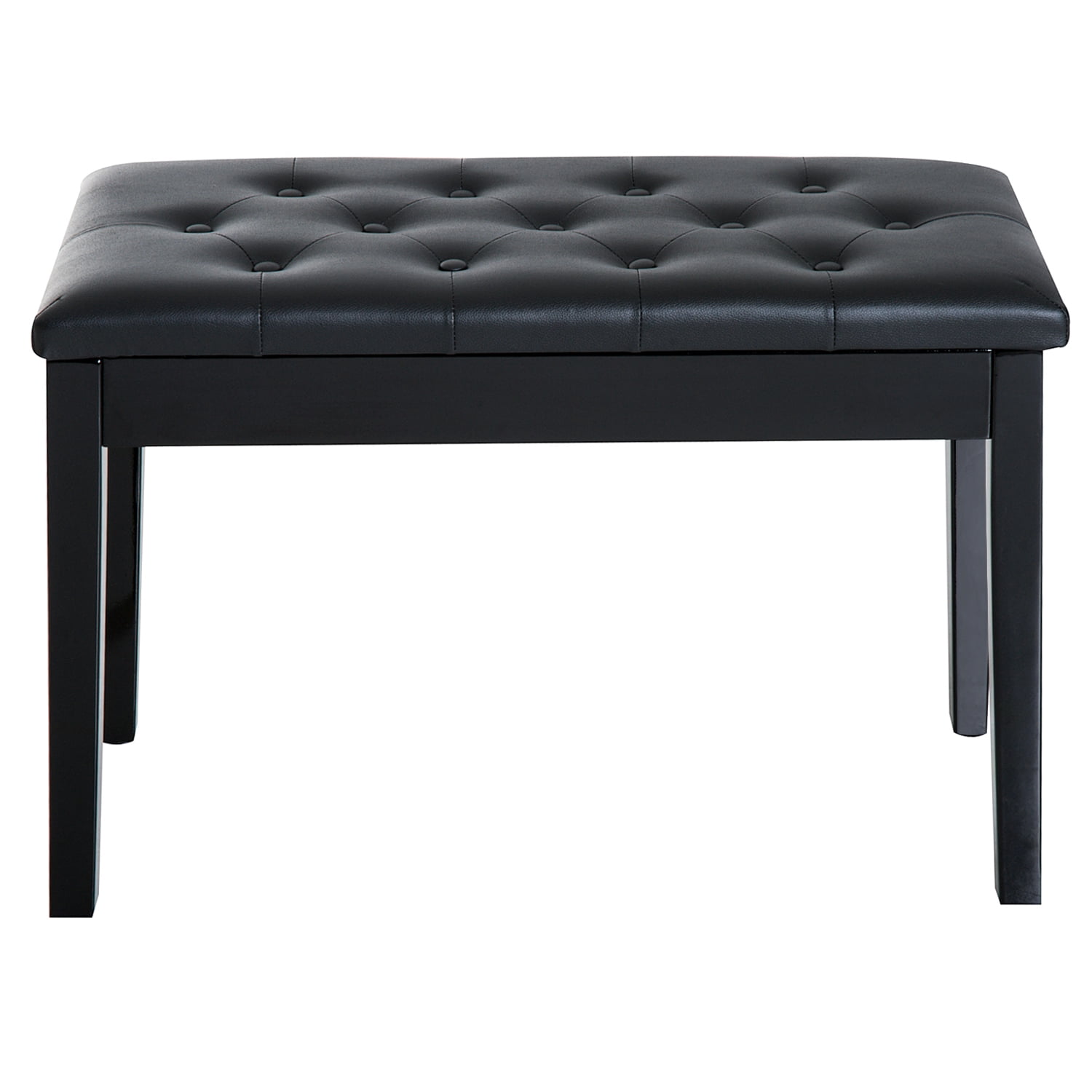 HomCom Urban Tufted & Storage Bench, Black