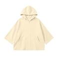 thumbnail image 6 of ZACPNCV Girls Zip Up Hoodie Kids Solid Color Oversized Hooded Sweatshirt with Pockets Long Sleeve Soft Casual Outerwear for School & Everyday Wear 5-6 Years, 6 of 6