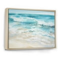 thumbnail image 2 of Designart "Liquid Art Of Oceanic Charm I" Ocean Floater Framed Wall Art Prints, 2 of 5