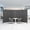 4-Panel, variant on 1-Panel 6 ft Tall Indoor Folding Room Divider, Portable Privacy Screen, Freestanding Partition Separator, Temporary Wall Separation for Bedroom, Office, 71" W X 71" H, Dark Grey