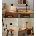 thumbnail image 6 of UME 3 Pack Cordless Table Lamp, Rechargeable Waterproof Outdoor Table Lamps With 3 Color Temps and Stepless Dimming for Dinner Desk Cafe, Black, 6 of 7