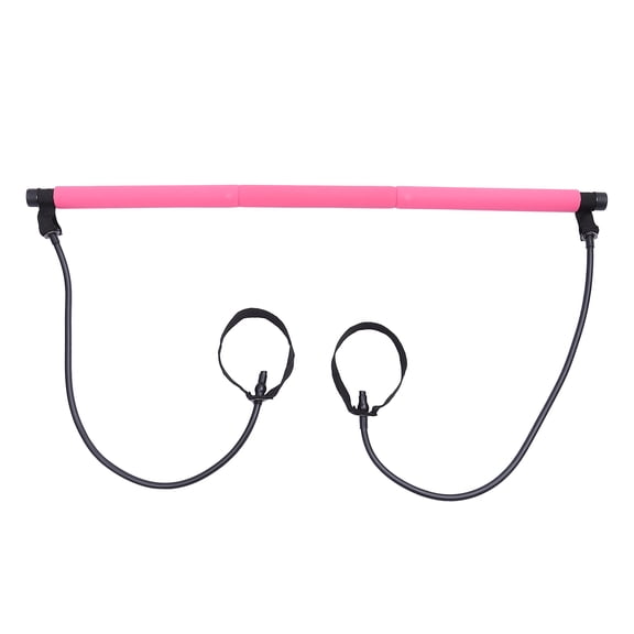 LOLIPPYY 1Pc Lightweight Pilates Fitness Stick Pink for Yoga Training and Bodybuilding