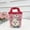 Heart Rabbit, variant on Small Canvas Tote Bag for Women, Cute Printed Mini Handbag, Reusable Lunch Tote with Handles, Portable Shopping Bag for Work School Travel