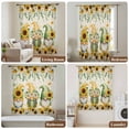 thumbnail image 6 of Spring Gnomes Sheer Curtains 45 Inches Long, Retro Botanical Flowers Leaves Butterfly Light Filering Curtains, Breathable Simi Curtain Privacy Drapes for Kitchen Bathroom Small Window Treatment, 6 of 9