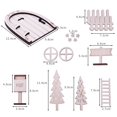 thumbnail image 4 of Décor de Noël 22 Pcs Maison de Fée Décor Festif Ensemble de Maison Miniature pour Armoire d'Angle, 4 of 10