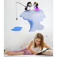thumbnail image 2 of Wallhogs Penguins Fishing Wall Decal, 2 of 2
