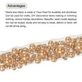 thumbnail image 3 of Uxcell 3 Yards Beaded Crystal Rhinestone Applique for Wedding Sash Belt Hair Clothes Decoration 10mm Champagne Gold, 3 of 6