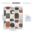 thumbnail image 4 of JSTEL Retro Geometric Abstract Blocks Waterproof Barber Cape for Men Women Beard Shaving Bib Apron Professional Hair Cutting Cloth, 65 x 55 inch, 4 of 6