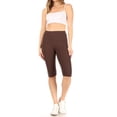 thumbnail image 4 of Women's Lightweight Solid Casual High Waist Running Yoga Daily Workout Capri Leggings, 4 of 5