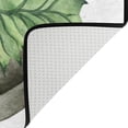 thumbnail image 3 of SKYSONIC 36x24in Watercolor Teal Pumpkins Area Rug, Green Leaves Fall Halloween Non-Slip Floor Carpet for Indoor Living Dining Room Bedroom, 3 of 5