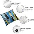 thumbnail image 4 of Shangniulu Abstract Stripes Pillow Cover Geometric Multicolor Stripe and Teals Ink Texture Cushion Long Pillowcase with Zipper Farmhouse Pillow Covers Decorative Large Bedding Pillow Cases for Couch, 4 of 6
